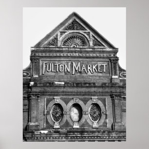 Poster Fulton Fish Market, 1939