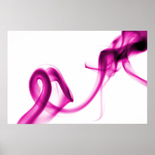 Poster Fumée rose