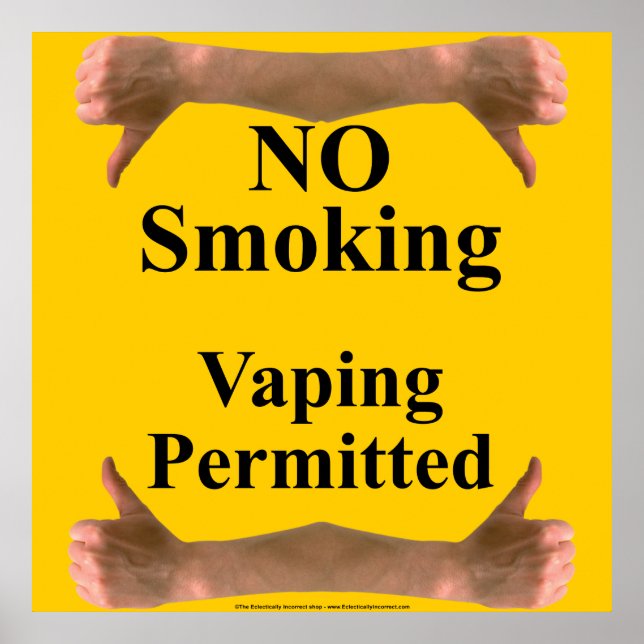 Poster Fumer contre Vaping (Devant)
