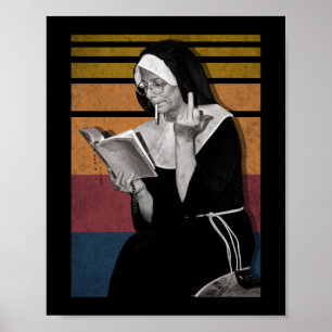 Poster Fumer les soeurs style rétro