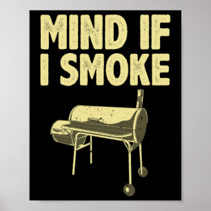 Poster Fumer Pour Hommes Papa Griller Viande Barbecue Fum
