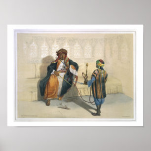 Poster Fumer un cheikh arabe, illustration de "Le Val