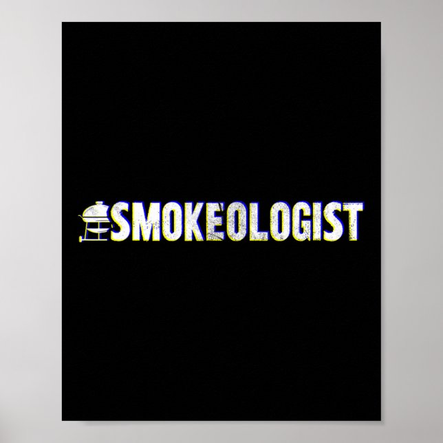 Poster Fumeur amusant' - Grill Bbq (Devant)
