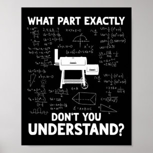 Poster Fumeur Bbq Science Funny Bbq Viande Fumeur Grill D