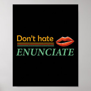 Poster Fun Asal Sign Language Lip Lecture Sourde Sensibil