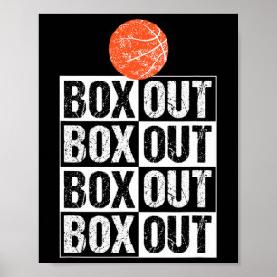 Poster Fun Basketball Coach boîte cadeau Out Dire