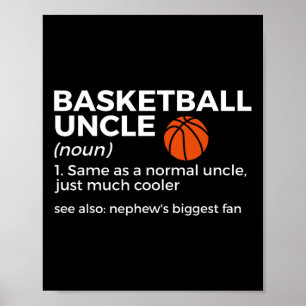 Poster Fun Basketball Uncle Définition Nephew's Bignon F