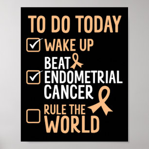 Poster Fun Beat Endometrial Cancer Dirige Le Monde - Surv