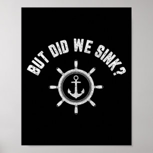Poster Fun Boat Shirt Retro Bateau Lover Don, Mais Avons-