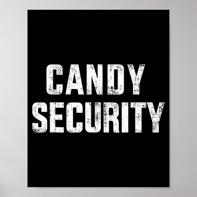 Poster Fun bonbon sécurité paresseux costume halloween (Devant)