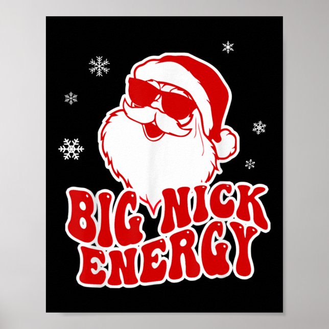Poster Fun Christmas Big Nick Energy Santa Naughty Adult  (Devant)
