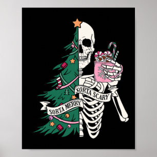 Poster Fun Christmas Sorta Merry Sorta Scandale Skeleton 