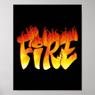 Poster Fun Fun Fire et Costume de glace Halloween Famille