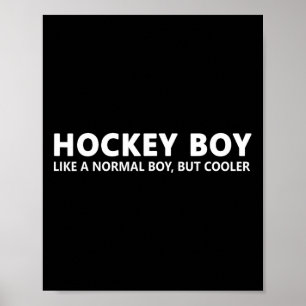 Poster Fun Hockey Son Hockey Sur Glace Garçon