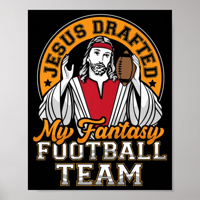 Poster Fun Imaginaire Football Jésus A Rédaction Mon Équi (Devant)