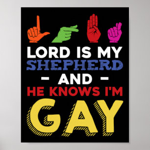 Poster Fun LGBT Gay pride Mois Sensibilisation ASL Langue