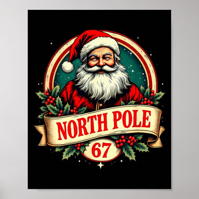 Poster Fun Six Seven Meme Design – Internet Energy - Xmas (Devant)