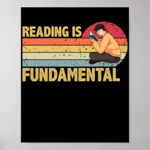 Poster Fundamental Reading Geeky Bookworm Poetry