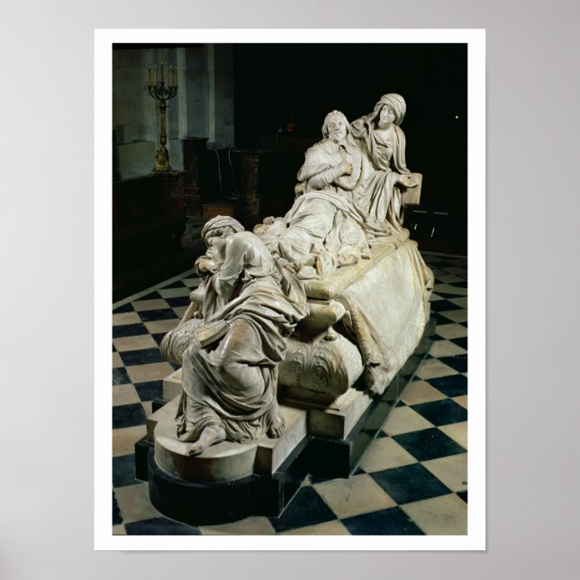 Poster Funeral monument to Armand-Jean du Plessis, Cardin (Devant)