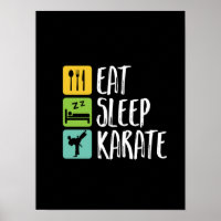 Funky Black Belt Martial Arts Mange Sleep Karate