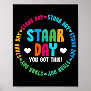 Poster Funky Test STAAR Day Mode sur le test de l'enseign