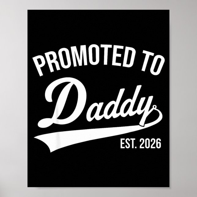 Poster Funny 1st Time Dad Est 2026 New Dad New First Fath (Devant)
