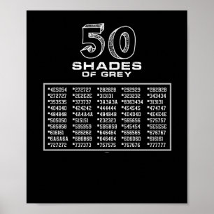 Poster Funny 50 Tons De Gris