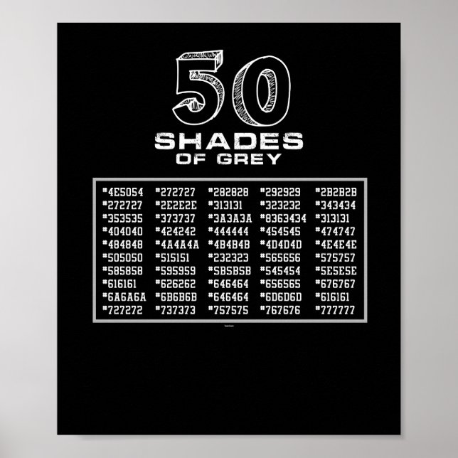 Poster Funny 50 Tons De Gris (Devant)