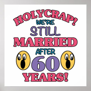 Poster Funny 60e anniversaire