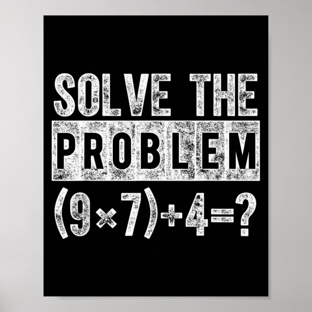 Poster Funny 67 Meme Pemdas Elementary Math Teacher Brain (Devant)