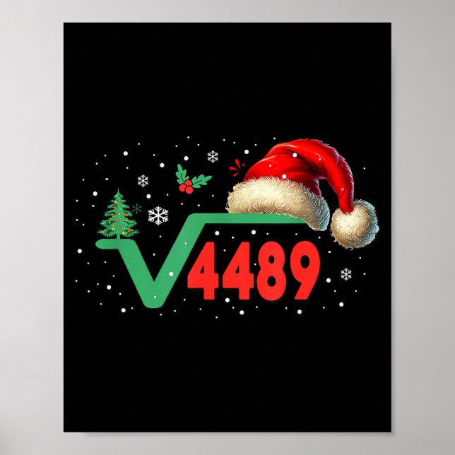 Poster Funny 67 Meme Square Root 4489 Slang Math Teacher  (Devant)