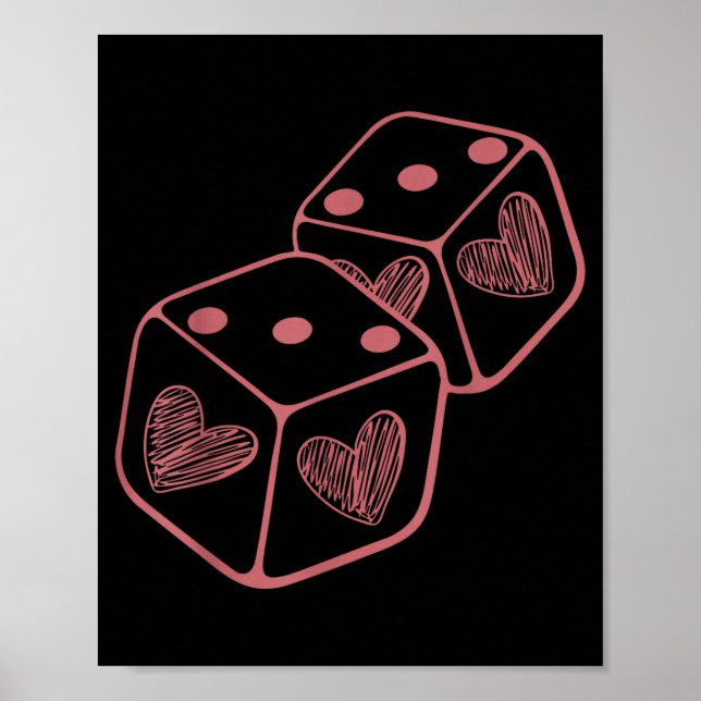 Poster Funny 6 7 Valentine Couples Matching Love Heart Pl (Devant)