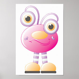 Poster Funny Alien rose