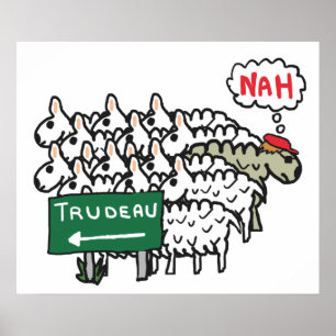 Poster Funny Anti Trudeau