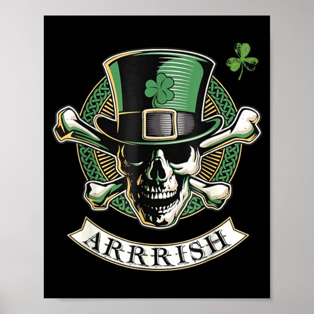Poster Funny Arrish Irish Rate St Patricks Day Rate Men G (Devant)
