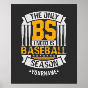 Poster Funny Baseball Sarcasme