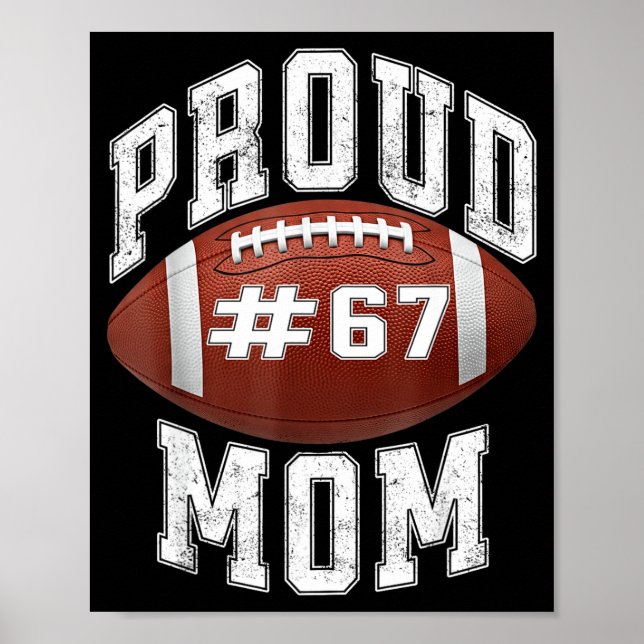 Poster Funny Basketball Mom 67 Meme Proud Mama Design  (Devant)