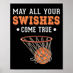 Poster Funny Basketball Puns 3 Points Garçons Filles Noël