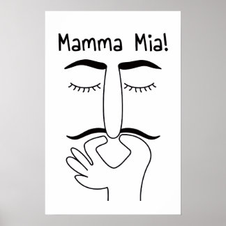 Poster funny bathroom wall art