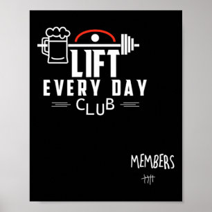 Poster Funny Beer Poids Bodybuilding
