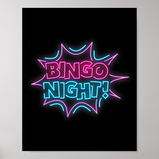 Poster Funny Bingo King - Bingo Night  (Devant)