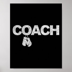 Poster Funny Boxing Coach Boxer Trainer Retro 1