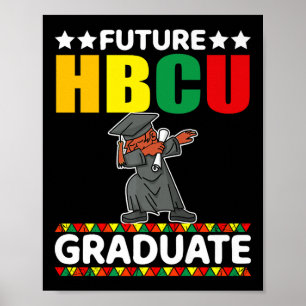 Poster Funny Boy College Graduation Kid Future Hbcu Gradu