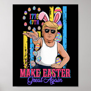 Poster Funny Bunny Trump 47ème Mème de base de sel faire