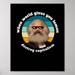 Poster Funny Capitalisme Karl Marx Sticker