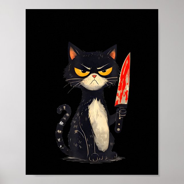 Poster Funny Cat Meme I Require Snacks Design Men Women  (Devant)