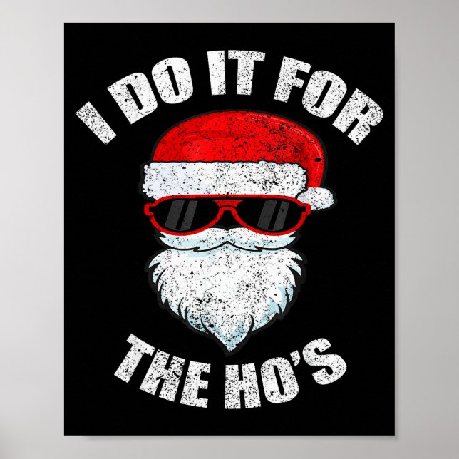 Poster Funny Christmas Adult Naughty Dirty Pajama, Ho Pj, (Devant)