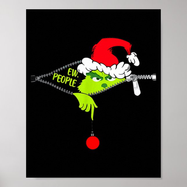 Poster Funny Christmas Ew People Men Women Kid Boys Girls (Devant)