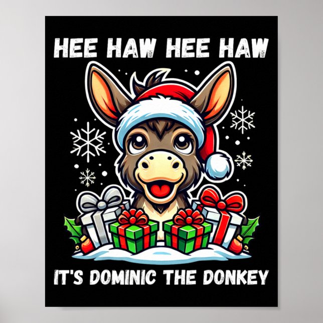 Poster Funny Christmas Italian Christmas Dominic T  (Devant)