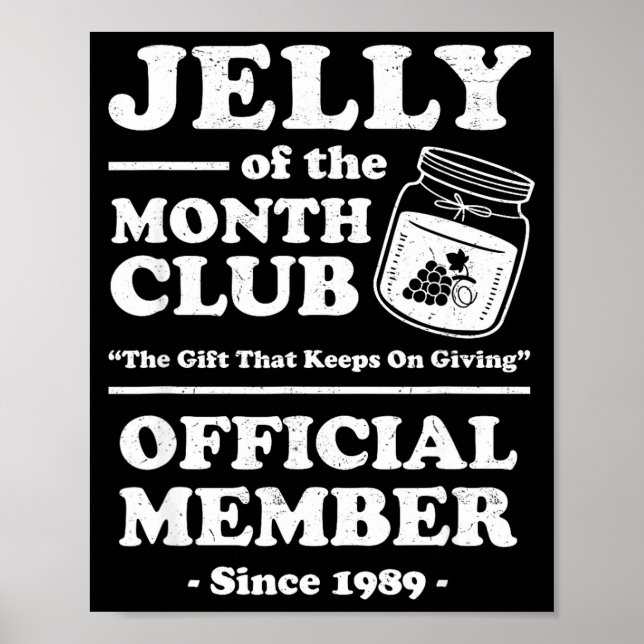 Poster Funny Christmas Jelly Of The Month Club Member Xma (Devant)